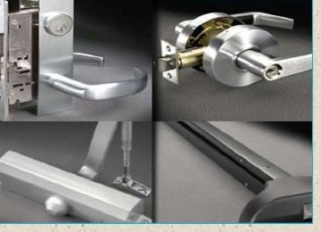 Locks, levers, closers and panic bars